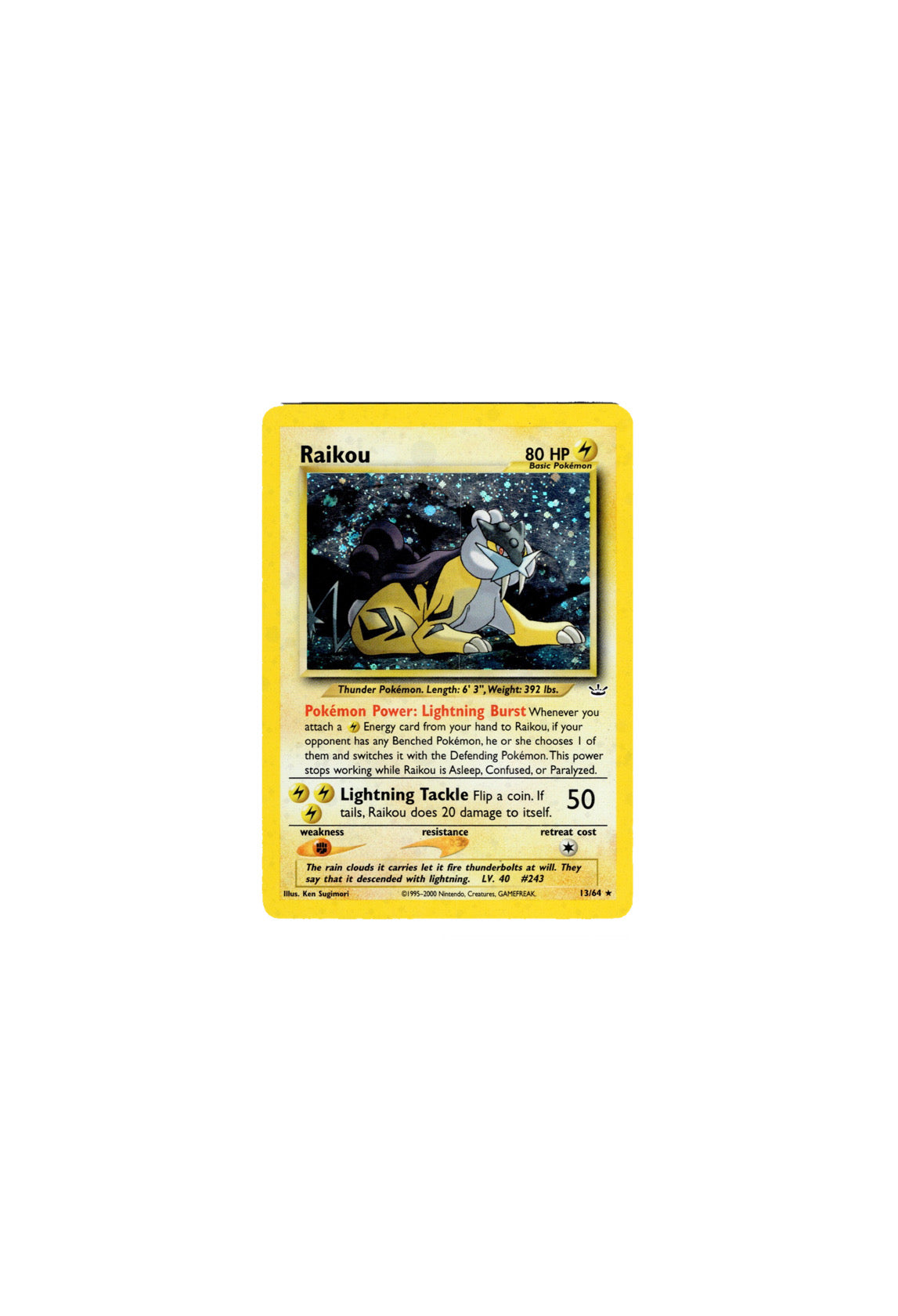 Raikou Neo Revelation Holofoil 13/64 LP