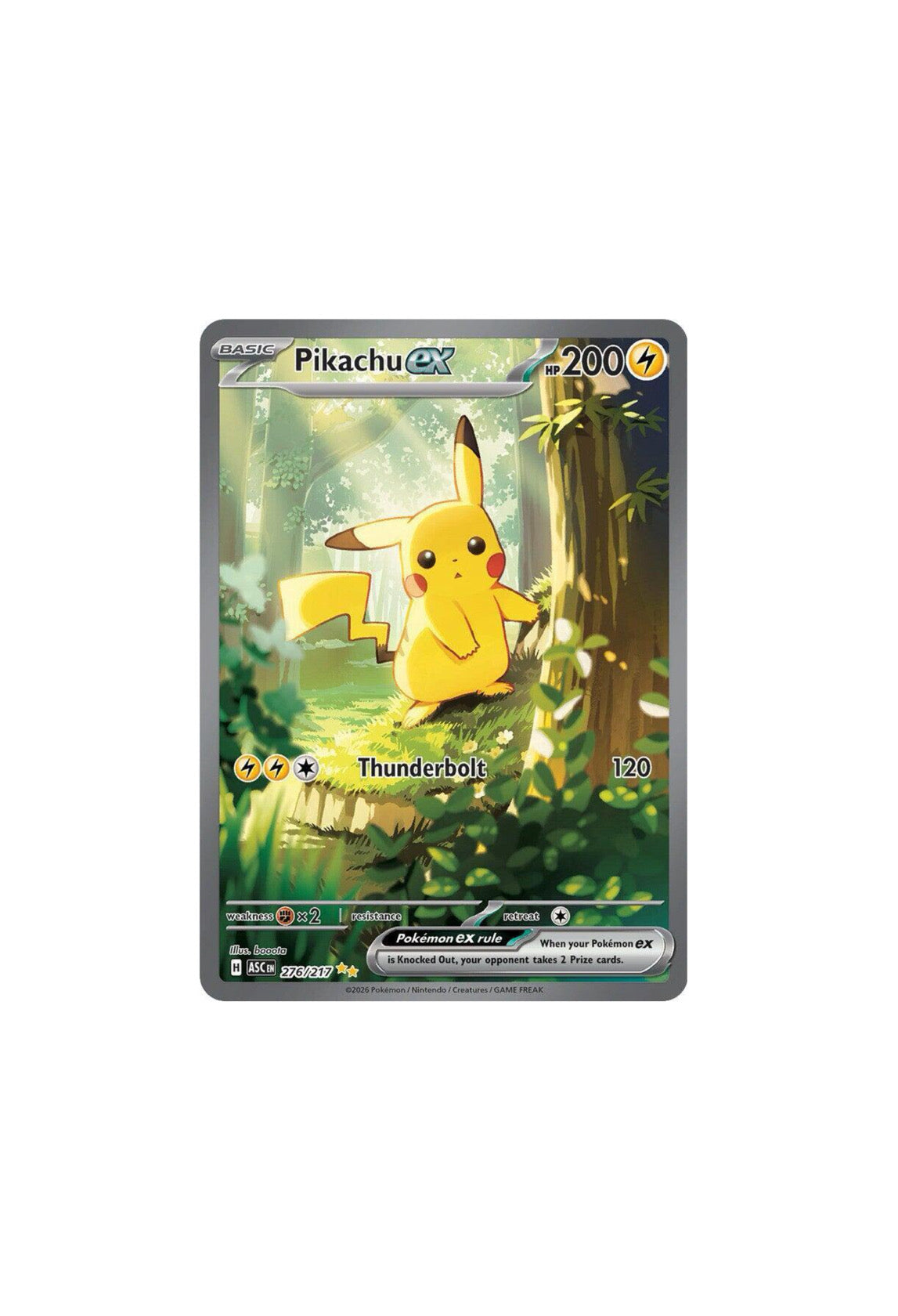 Ascended Heroes Pikachu Ex 276/217 NM