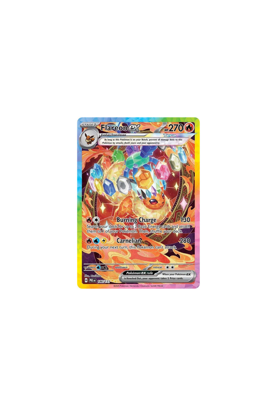 Prismatic Evolutions Flareon NM