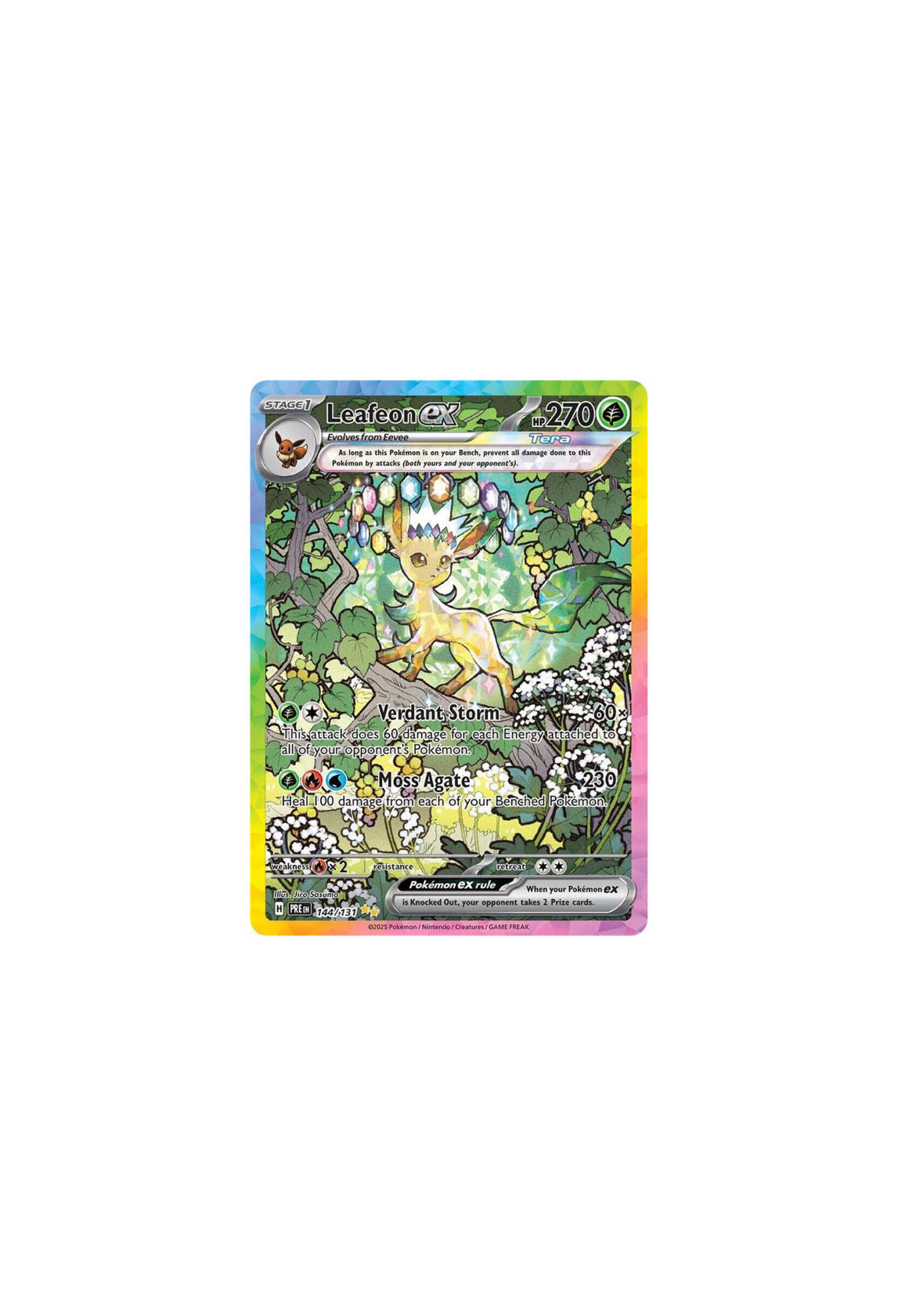 Prismatic Evolutions Leafeon NM