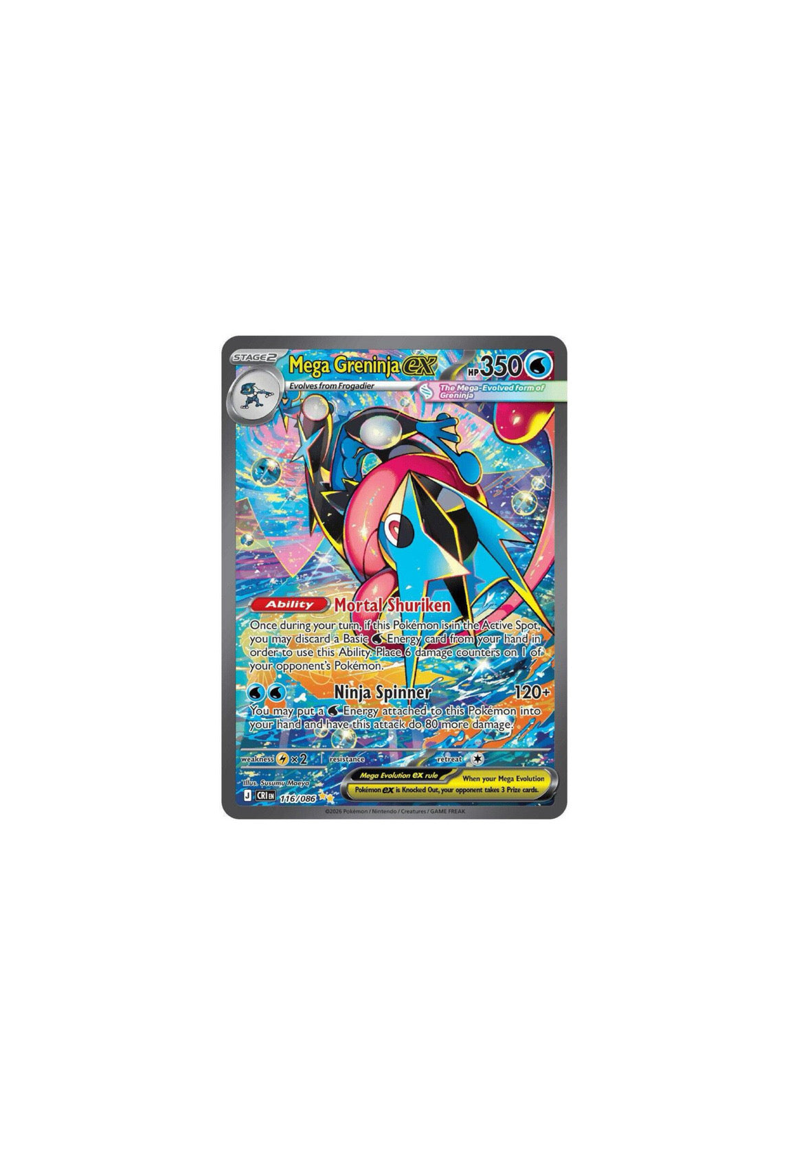 Chaos Rising Mega Greninja NM