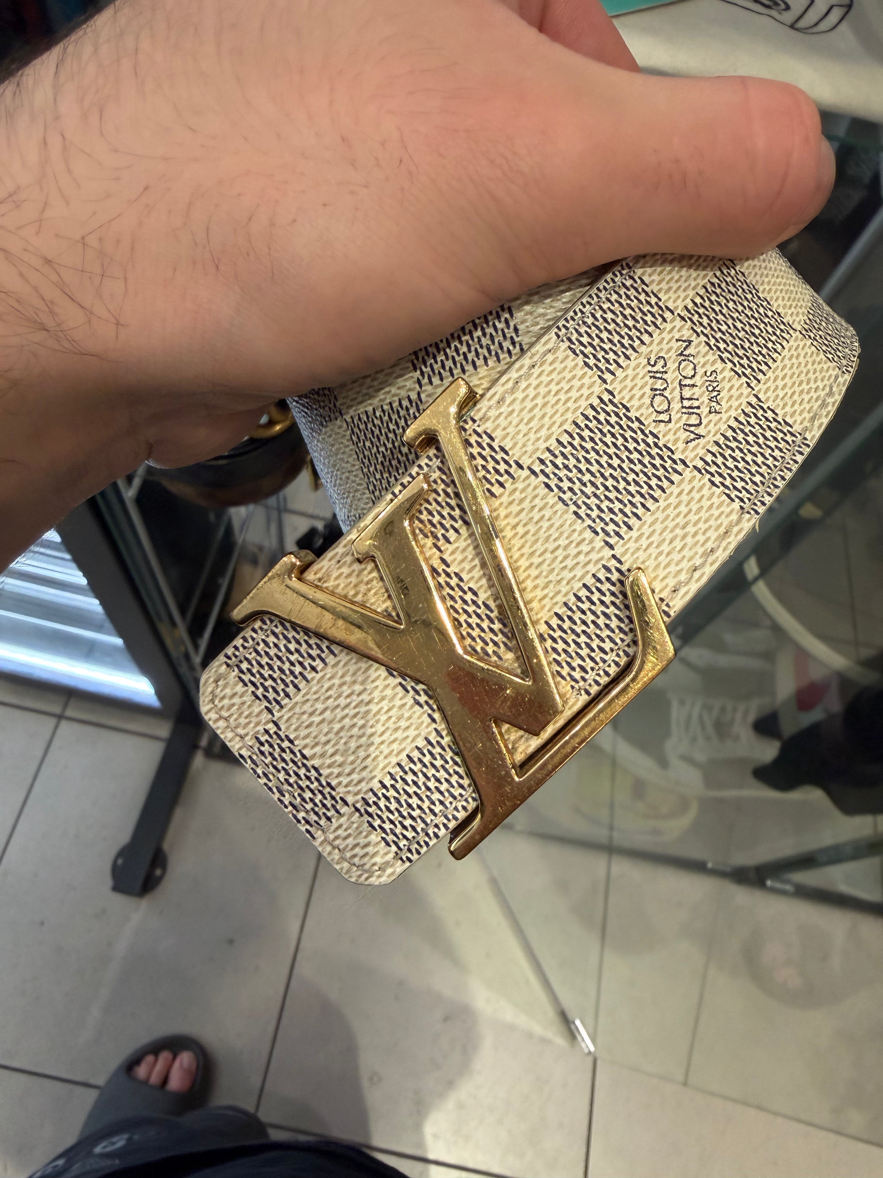 Louis Vuitton Damier Belt White Pre Owned, Louis Vuitton Damier Belt Black Pre Owned, Louis Vuitton Sneaker Sz 10 US Pre Owned